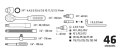 Klucze nasadowe Topex 1/4" zestaw 46 sztuk