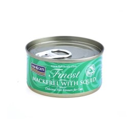 FISH4DOGS Fish4Cats Finest Makrela z Kałamarnicami 70g