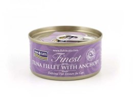 FISH4DOGS Fish4Cats Finest filet z Tuńczyka z Anchois 70g