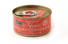 FISH4DOGS Fish4Cats Finest filet z Tuńczyka z Łososiem 70g