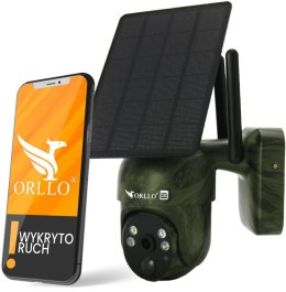 ORLLO Kamera IP Orllo Bezprzewodowa 4G LTE Obrotowa z Panelem Solarnym ORLLO TZ1 MORO