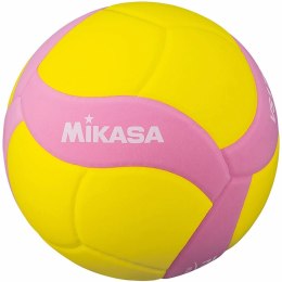 MIKASA Piłka siatkowa Mikasa VS160W żółto-różowa rozmiar 4