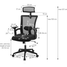 TECHly Techly ICA-CT MC016 krzesło obrotowe Obite siedzisko Oparcie siatkowe