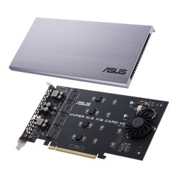 ASUS Kontroler ASUS Hyper M.2 PCIe 3.0 x16, 4x M.2 NVMe (2242/2260/2280/22110) GEN 3