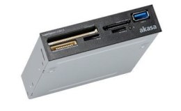 Akasa Akasa AK-ICR-27 czytnik kart USB 3.2 Gen 1 (3.1 Gen 1) Wewnętrzny Czarny, Szary