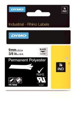 DYMO DYMO 9mm RHINO Clear Polyester Tape taśmy do etykietowania D1