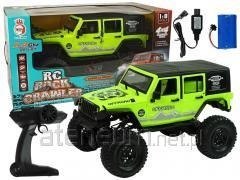 LENA Lean Cars LEANToys Auto off-road Rock Crawler 2,4 GHz žali amortizatoriai 4x4