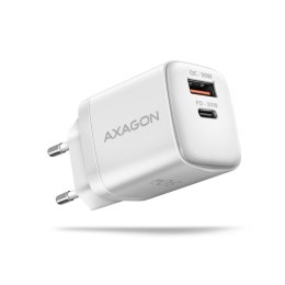 AXAGON Axagon ACU-PQ30W Ladegerät QC3.0.4.0/AFC/FCP/PPS/Apple+ PD USB-C 30W - weiß - USB Typ C Telefon komórkowy, Smartfon, Smartwatch,