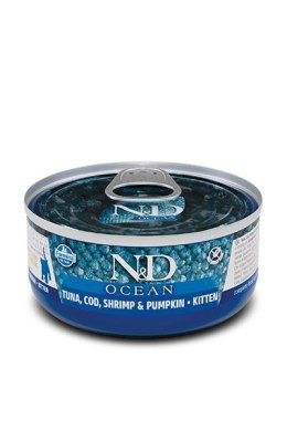 Farmina FARMINA N&D CAT OCEAN TUNA,COD,SHRIMP&PUMPKIN KITTEN - mokra karma dla kociąt - 70 g