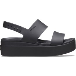 Crocs Sandały damskie Crocs Brooklyn Low Wedge czarne