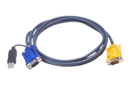 ATEN ATEN 2L-5202UP kabel KVM Czarny 1,8 m