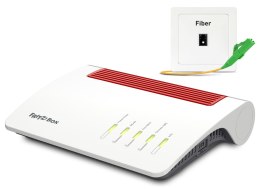 AVM FRITZ!Box 5590 Fiber router bezprzewodowy Gigabit Ethernet Dual-band (2.4 GHz/5 GHz) Biały