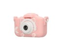 Extralink Extralink Kids Camera H27 Dual Różowy | Aparat cyfrowy | 1080P 30fps, wyświetlacz 2.0"