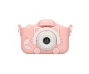 Extralink Extralink Kids Camera H27 Dual Różowy | Aparat cyfrowy | 1080P 30fps, wyświetlacz 2.0"