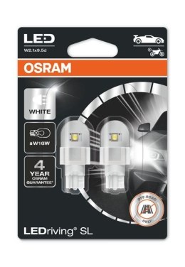 OSRAM Żarówka LED (Blister 2szt.) W16W 12V 2,1W W2,1X9,5D bez homologacji drogowej LEDriving SL, zimna biel 6000K