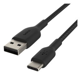 Belkin BELKIN CABLE USB C-A OPLOT 3M, CZARNY