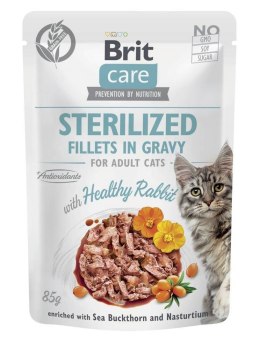 Brit BRIT Care Cat Sterilized Rabbit Pouch - mokra karma dla kota - 85 g