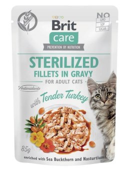 Brit BRIT Care Cat Sterilized Tender Turkey Pouch - mokra karma dla kota - 85 g