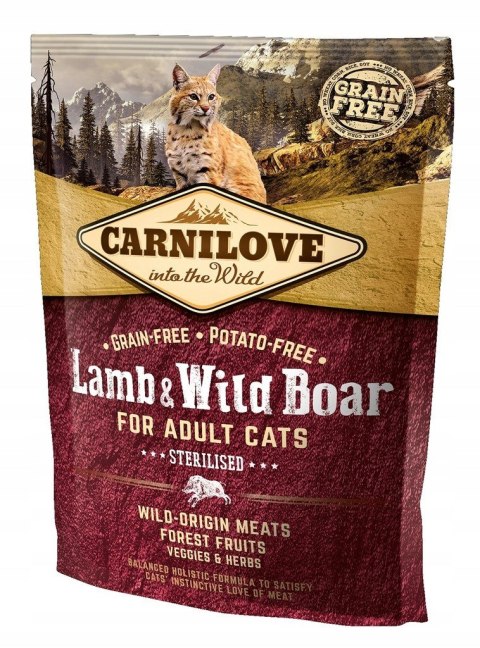 CARNILOVE CARNILOVE CAT LAMB&WILD BOAR STERILISED 400G