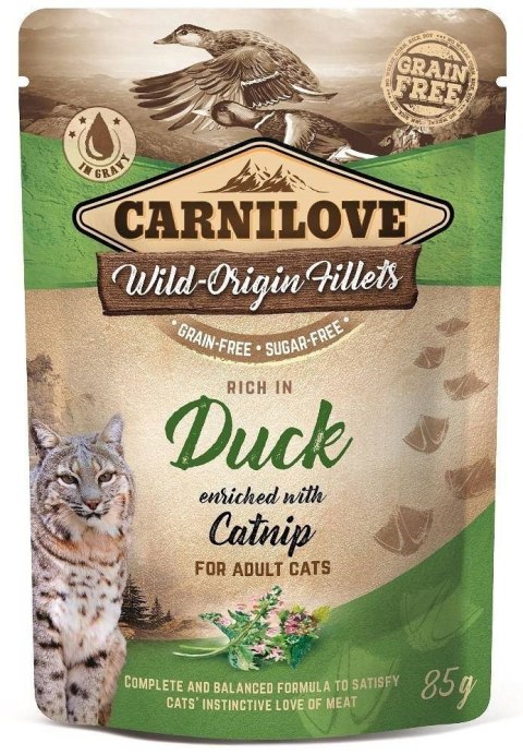 CARNILOVE Carnilove Cat Pouch Duck&Catnip 85g