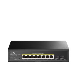 CUDY Cudy GS1008PS2 łącza sieciowe Nie zarządzany Gigabit Ethernet (10/100/1000) Obsługa PoE Czarny