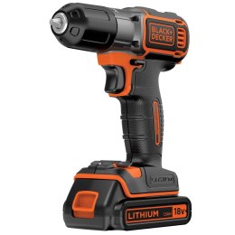 Black&Decker Black & Decker ASD18KB-QW wiertło Czarny, Pomarańczowy