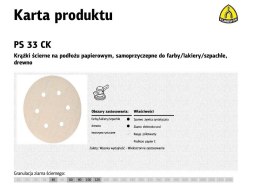 Krause K.KRĄŻEK 150 PS33CK gr. 60 OTW.GLS3/100 szt. SZPACHLA