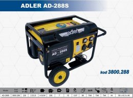 Adler ADLER GENERATOR PRĄDOTWÓRCZY 2,8KW AD-288S%%