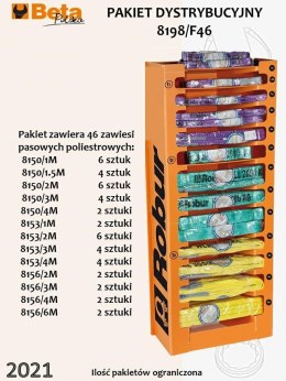 Beta BETA ZAWIESIA PASOWE 46szt./ EKSPOZYTOR ROBUR