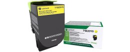 Lexmark Lexmark 71B20Y0 kaseta z tonerem 1 szt. Oryginalny Żółty