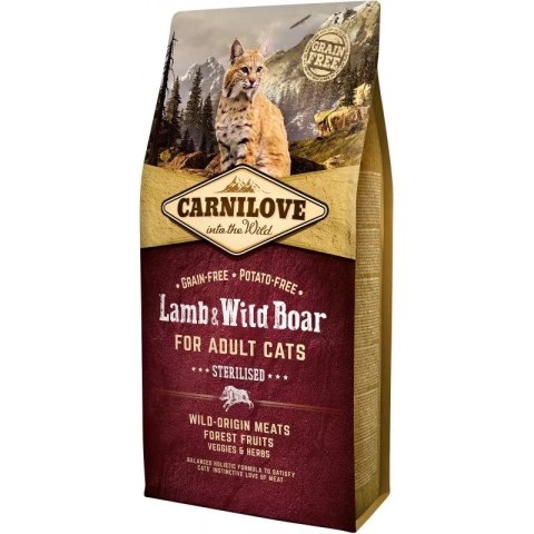 CARNILOVE CARNILOVE CAT LAMB&WILD BOAR STERILISED 6kg