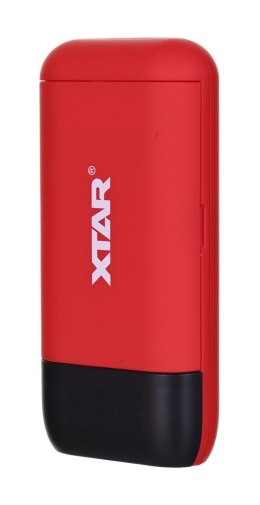 XTAR XTAR ŁADOWARKA/POWERBANK DO AKUMULATORÓW CYLINDRYCZNYCH LI-ION 18650/20700/21700 CZERWONY PB2S