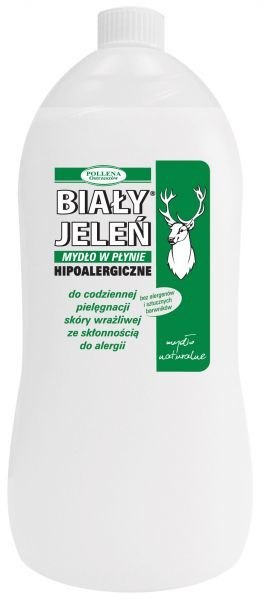 BIAŁY JELEŃ Mydło w płynie naturalne ZAPAS 1l