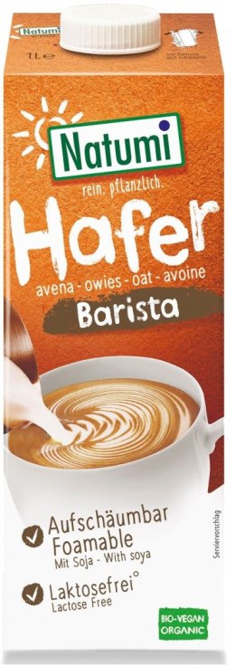 NATUMI Napój owsiano-sojowy Barista bez dodatku cukru BIO 1L