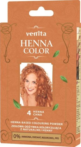 VENITA henna proszek nr 4 chna 25g - ziołowa odżywka koloryzująca