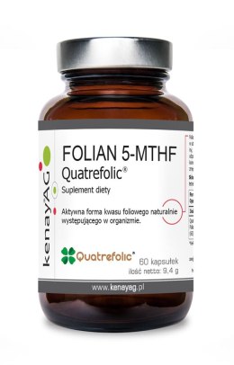 KENAY Folian 5-MTHF Quatrefolic 400mcg, 60kaps. - aktywny kwas foliowy