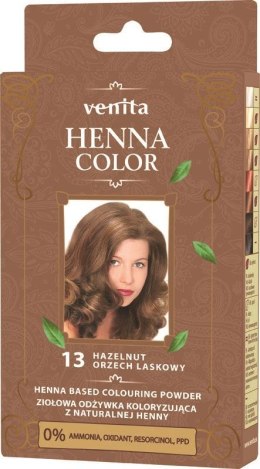 VENITA henna proszek nr 13 orzech laskowy 25g - ziołowa odżywka koloryzująca