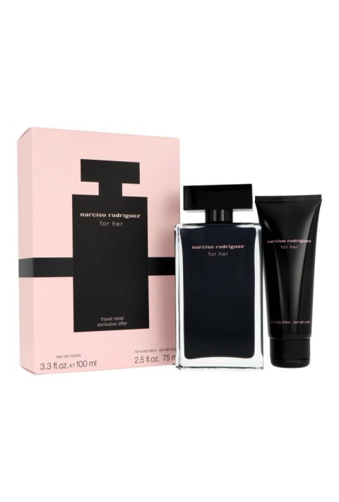 Zestaw Narciso Rodriguez For Her Edt 100ml + Body Lotion 75ml