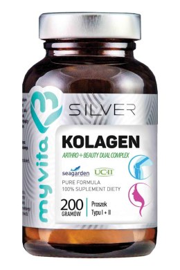 SILVER Kolagen Arthro + Beauty proszek typ I + II 200g MyVita