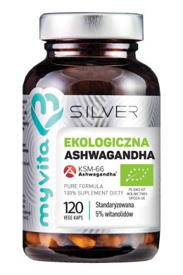 SILVER Ashwagandha KSM-66 BIO 200mg, 120kaps. MyVita