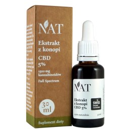 NAT Ekstrakt z konopi Full Spectrum 5% CBD 30ml (XL)