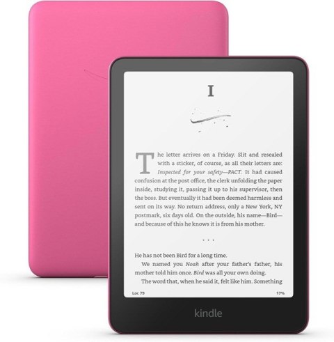 Ebook New Kindle Paperwhite (12th Generation) - 2024 release 7" glare-free 16GB Wi-Fi (Ad-supported) Raspberry