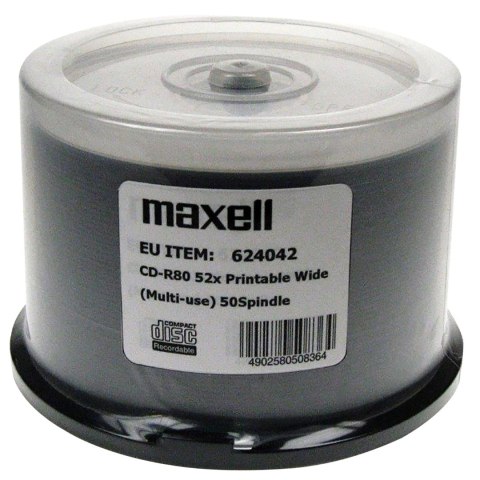 MAXELL CD-R 700MB 50 szt. 52x80 min, spindel, płyta do nadruku