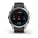 Zegarek Garmin Fenix 7 Standard Edition (47 mm) Silver / Graphite Band