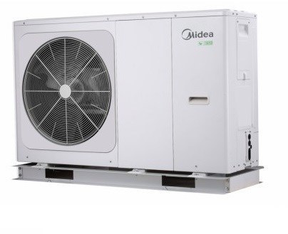 Pompa ciepła Midea M-Thermal 10kW typu Monoblok, 1-fazowa R32